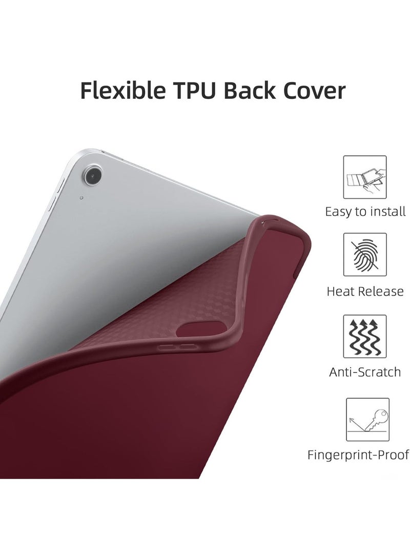 جراب لجهاز iPad Air مقاس 11 بوصة (2025 M3/2024 M2/Air 7 6 5 4) (2025/2024/2022/2020) مقاس 10.9 بوصة، مزود بحامل قلم Apple Pencil، وغطاء ذكي، ويدعم شحن قلم Apple Pencil، وخاصية التشغيل/الإيقاف التلقائي. - Image 3